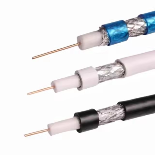OEM Factory communication cables RG6 RG59 RG11 CCS Coaxial Cable Coax Copper for CCTV Camera Video W / 2