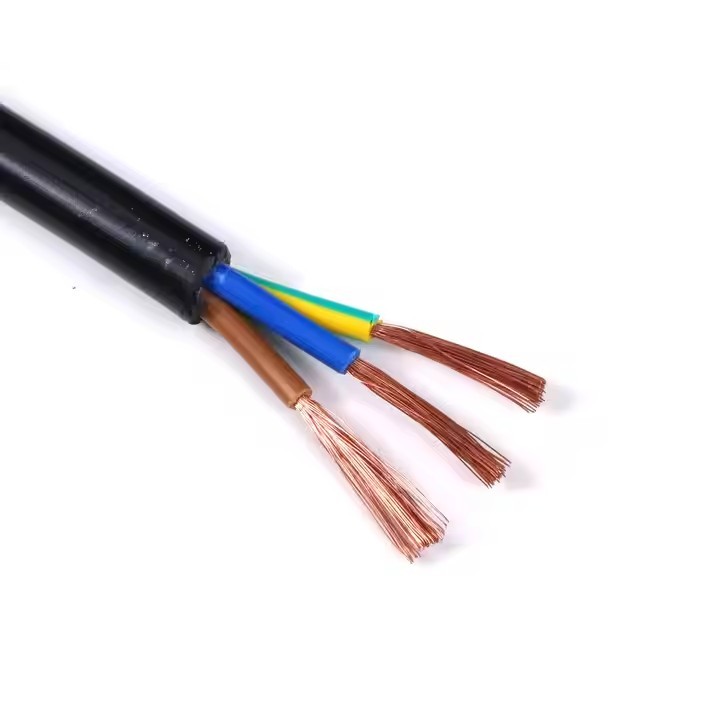 Multi-Conductor Royal Cord RVV 2 3 4 5 Core Electric Wire Cable Flexible Strand PVC Insulated 0.75-6 / 1