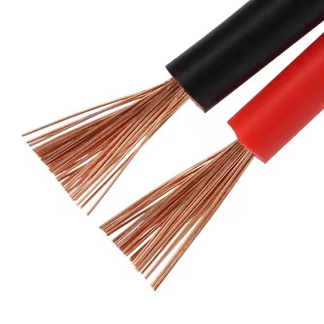 Manufacturers Power Cable Pure Copper Wire Extension Cord 2c 1.5mm 2 Rvb Pvc One Side Red and One Si / 2