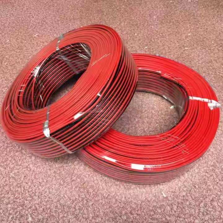 Manufacturers Power Cable Pure Copper Wire Extension Cord 2c 1.5mm 2 Rvb Pvc One Side Red and One Si / 1