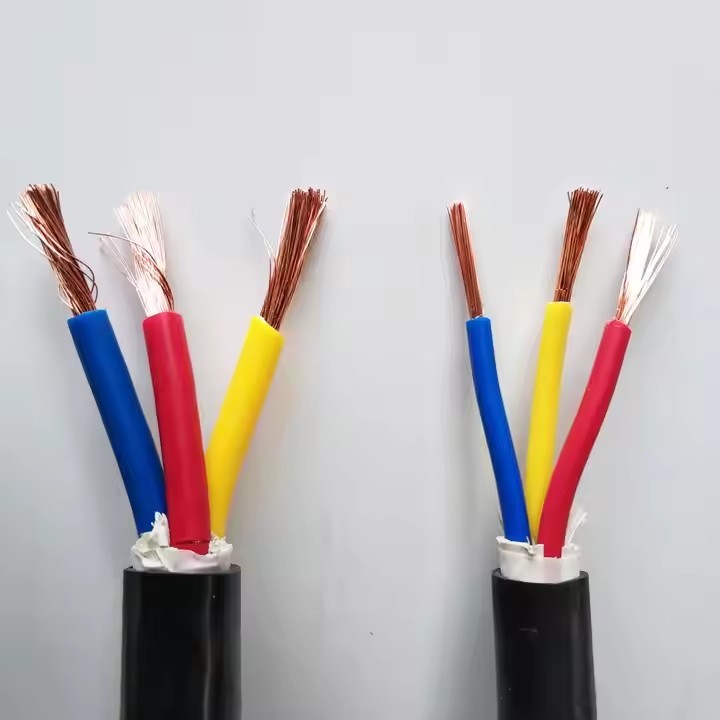 1.5mm 2mm 2.5mm 10mm Solid Copper Wire Cable RVV Low Voltage Electrical Power Cable with PVC Insulat / 2