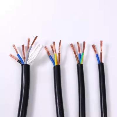 1.5mm 2mm 2.5mm 10mm Solid Copper Wire Cable RVV Low Voltage Electrical Power Cable with PVC Insulat