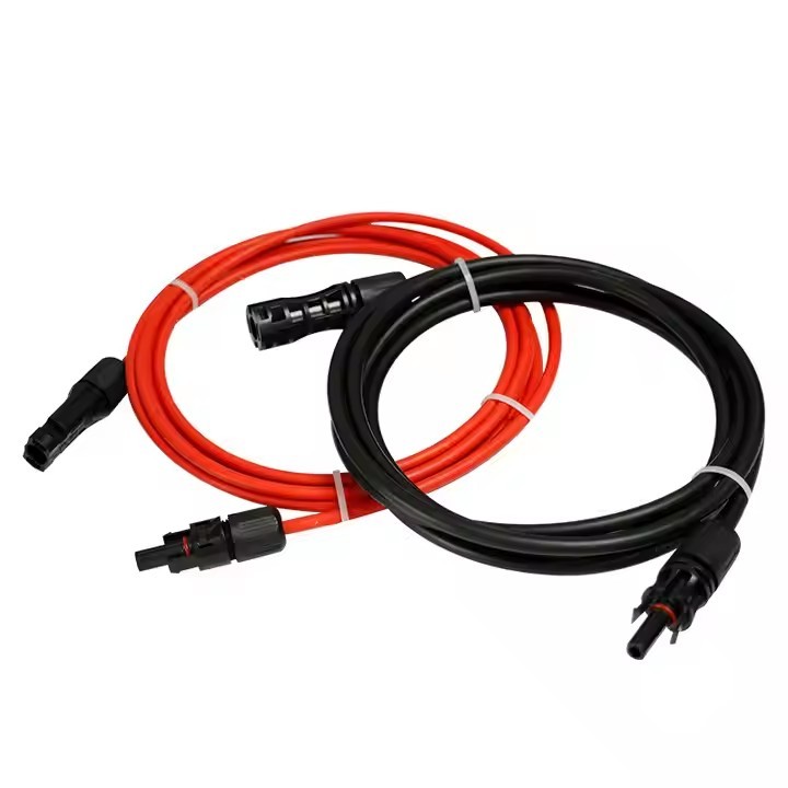 Solar Cable PV1-F 10awg 4mm2 6mm2 Pv Solar Panel Connector Male Female Photovoltaic Solar Power Exte / 1