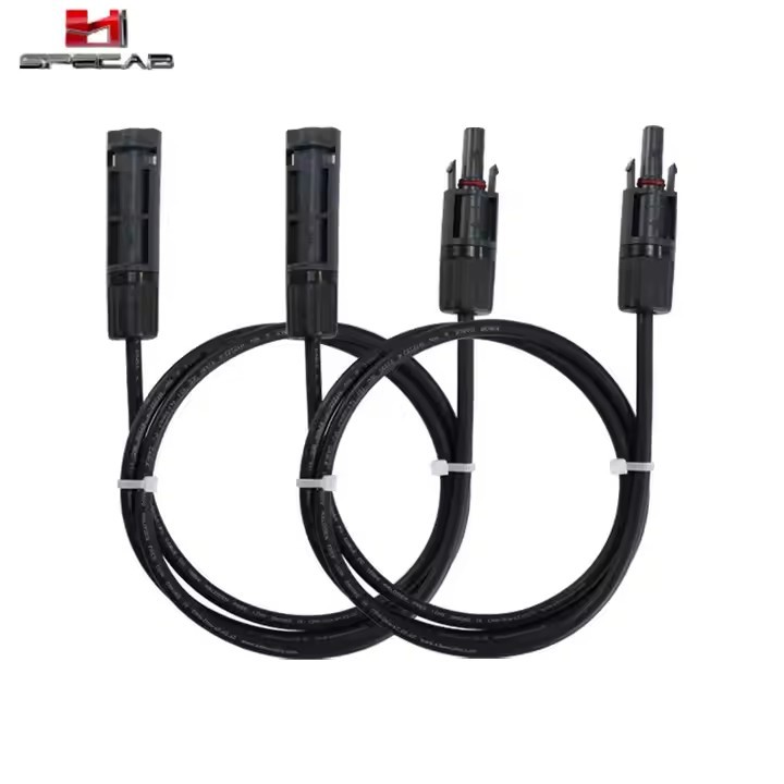 Solar Cable PV1-F 10awg 4mm2 6mm2 Pv Solar Panel Connector Male Female Photovoltaic Solar Power Exte / 3
