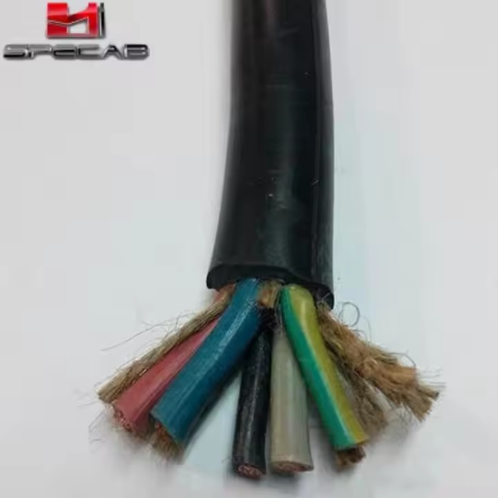 Waterproof Rubber Sheathed Cable YC YCW YZ JHS Rubber Wire Submersible Pump Cable Deep Well Lifting  / 3