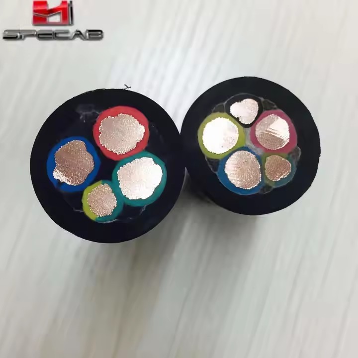 Waterproof Rubber Sheathed Cable YC YCW YZ JHS Rubber Wire Submersible Pump Cable Deep Well Lifting  / 1