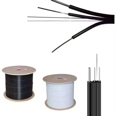 Outdoor 1 2 4 8 Core Fiber Optic Cable GJYXCH for FTTH 3G 4G 5G Networks High Performance Fiber Opti