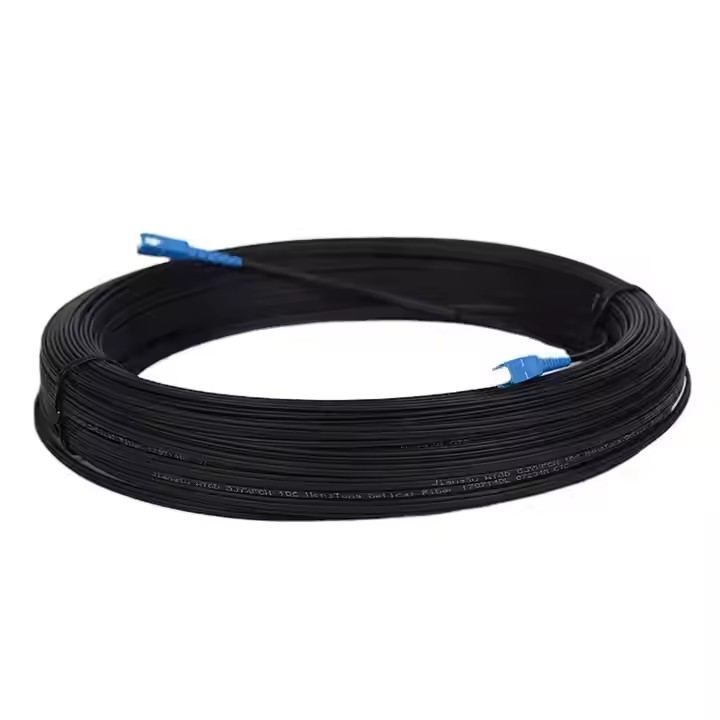 1C Black Singlemode Fiber Optical Jumper Custom Labelling Print Blue SC/UPC Connector 2 Pre-Terminat / 2