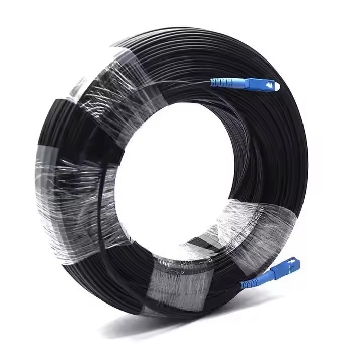 Outdoor GJYXCH SCUPC 100M 150M or CUSTOMIZED LENGTH FLAT PROCONNECTORIZED DROP CABLE or PATCH CORD f / 3