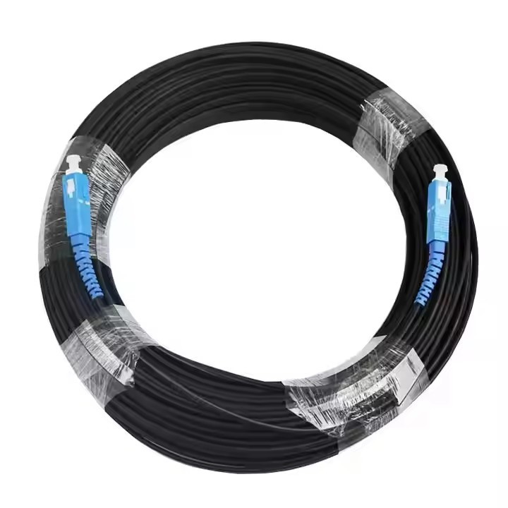 OEM Supplier's Mini Jumper 100M Pre-Connectorized FTTH Optic Drop Fiber Patch Cord Invisible Bl / 2