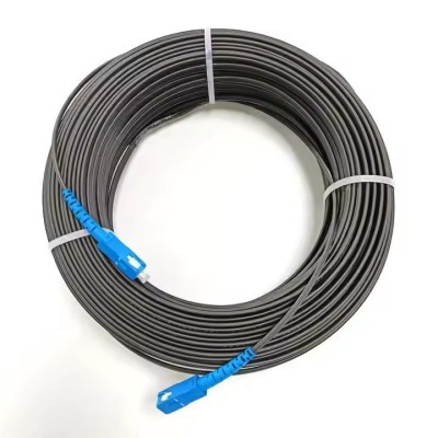 OEM Supplier's Mini Jumper 100M Pre-Connectorized FTTH Optic Drop Fiber Patch Cord Invisible Bl