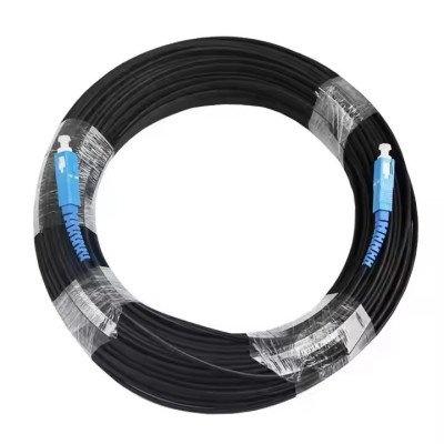 Factory Preconnectorized SM Fiber Optic Jumper G657A1 G657A2 FTTH Drop Cable Patch Cord SC/APC SC/UP