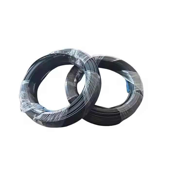 Indoor Fiber Optic Cable SC APC Single Core 10m/20m/30m/100m Flat Drop 12 Core Fiber Count Ftth G657 / 3