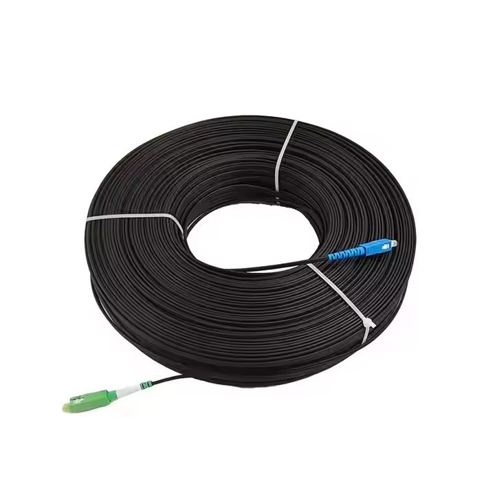G657A2 Fiber Optic Patch Cord Aqua Black SC/APC 1.6mm 10m 4m Jarretiere Field Assembly Reinforced Op / 3