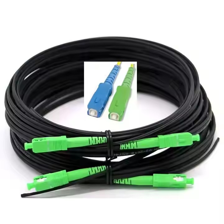 Pre-Connectorized Indoor/Outdoor 1 2 Core Fiber Optic Patch Cord with UPC 8 Core Capacity 3G Ftth SC / 3